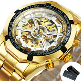 Cool Men's Skeleton Automatic Mechanical Watch - Dazpy