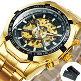 Cool Men's Skeleton Automatic Mechanical Watch - Dazpy