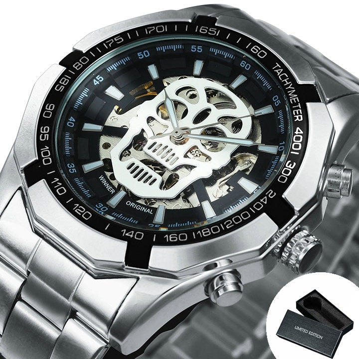 Cool Men's Skeleton Automatic Mechanical Watch - Dazpy