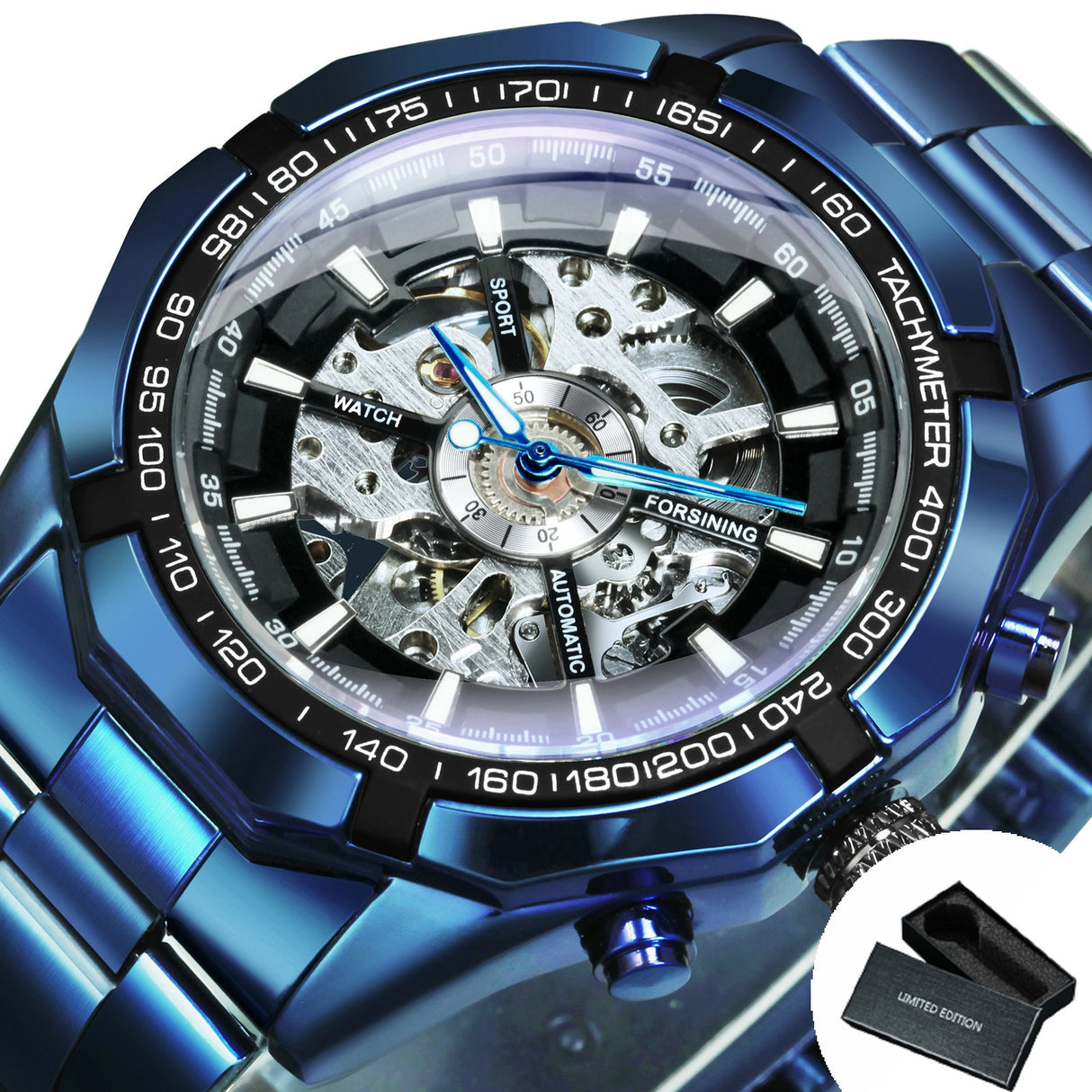 Cool Men's Skeleton Automatic Mechanical Watch - Dazpy