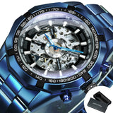 Cool Men's Skeleton Automatic Mechanical Watch - Dazpy