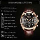 Men's Luxury Waterproof 24 Hour/Date Quartz Watch - Dazpy