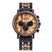 Men's Round Wooden Quartz Watch - Dazpy