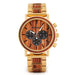 Men's Round Wooden Quartz Watch - Dazpy