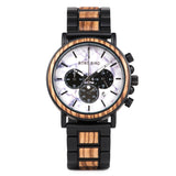 Men's Round Wooden Quartz Watch - Dazpy