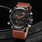 Casual Wristwatches for Men with Leather Strap - Dazpy