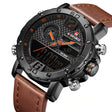 Casual Wristwatches for Men with Leather Strap - Dazpy