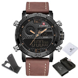 Casual Wristwatches for Men with Leather Strap - Dazpy