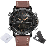 Casual Wristwatches for Men with Leather Strap - Dazpy