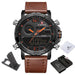 Casual Wristwatches for Men with Leather Strap - Dazpy