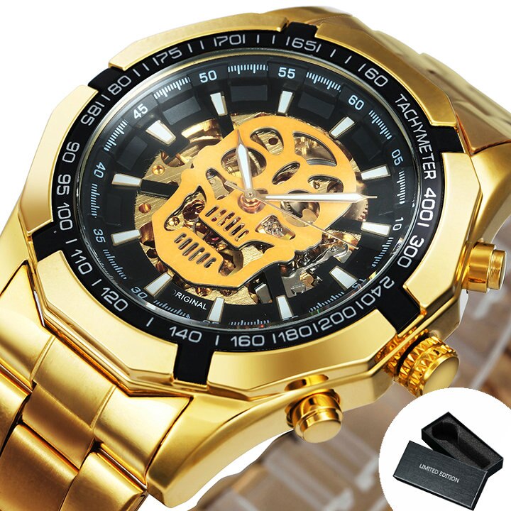 Golden Mechanic Luxury Aviator Men’s Watch - Dazpy