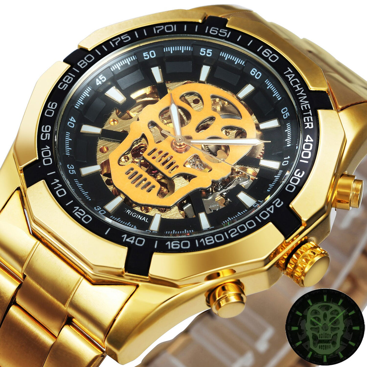 Golden Mechanic Luxury Aviator Men’s Watch - Dazpy