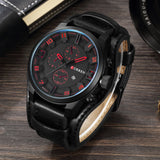 Men's Waterproof Round Sport Watch with Calendar - Dazpy