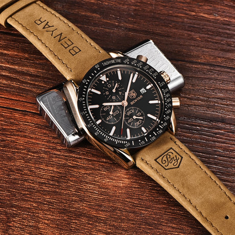 Men's Luxury Leather Watches - Dazpy