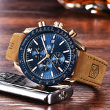 Men's Luxury Leather Watches - Dazpy