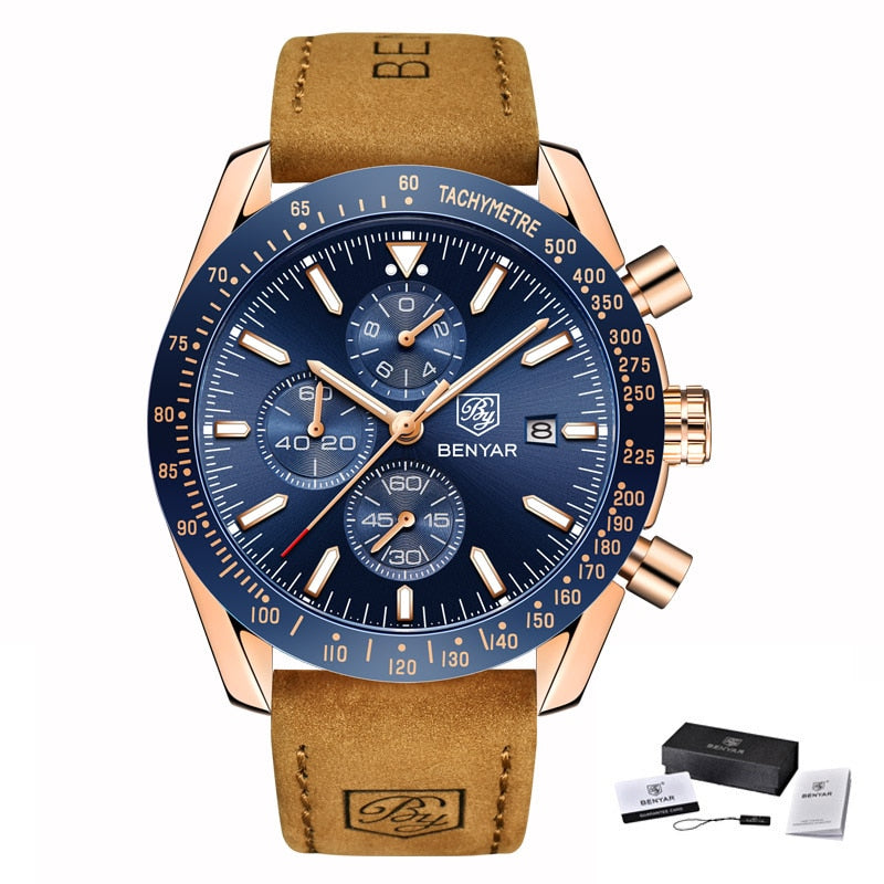 Men's Luxury Leather Watches - Dazpy