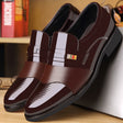 Set of Black Casual Leather Shoes - Stylish and Comfortable for Everyday Wear - Dazpy