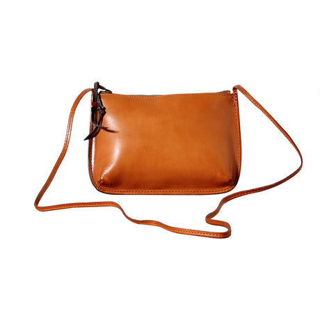 Handmade Vintage Cowhide Leather Mini Women's Shoulder Bag - Dazpy