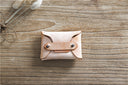 Handmade Vintage First Layer Leather Card Holder Mini Coin Purse