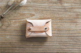 Handmade Vintage First Layer Leather Card Holder Mini Coin Purse - Dazpy