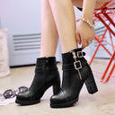 Women's pumps with thick heels