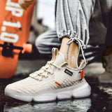 Sports Casual Flying Knit Running Shoes Popcorn - Dazpy