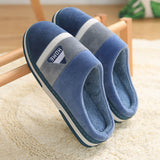 Thick Bottom Plus Velvet Non-Slip Plush Cotton Slippers For Men - Dazpy