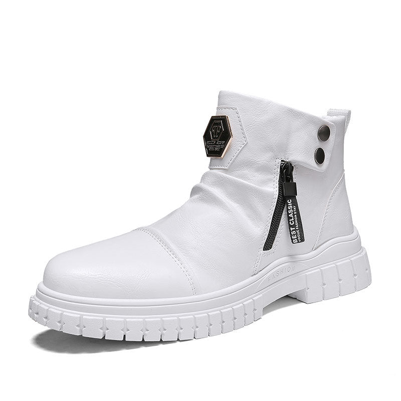 Men's High-top Martin Boots British Trend Tooling - Dazpy