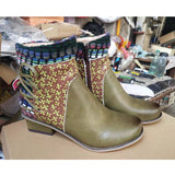 Handmade ethnic short boots - Dazpy