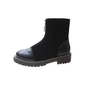 Children's Single Boots Flat Small Short Fashion Thin