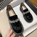 British Style Retro Big Head Doll Shoes High-heel Loafers
