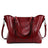 Promotion of 17 new fashion handbags bag retro all-match single shoulder bag simple oil wax portable Tote Bag