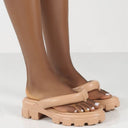Women's Platform Heightened Roman Shoes Flip Flops
