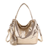 2019 New Snake Pattern Shoulder Slung Women's Handbag - Dazpy