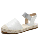 Fisherman's Baotou Women Wear Soft-soled Straw Woven Large Size Shoes And Pedal Lazy Sandals - Dazpy