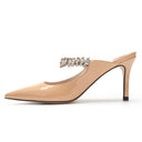 Patent Leather Stylish Pointed Stiletto High Heel Shoes