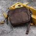 New hand dyed vegetable tanned leather women''s portable multi-functional small handbag lovers cowhide storage card bag pocket change purse - Dazpy