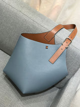 Bucket bag all-match soft leather female bag - Dazpy