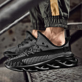 Men Sneakers Lightweight Men Casual Shoes Comfort Lace-up Men Shoes Mesh Walking Outdoor Big Size 47 Whtie Homme - Dazpy