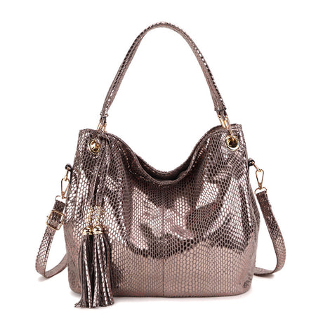 2019 New Snake Pattern Shoulder Slung Women's Handbag - Dazpy