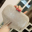 2021 new shiny diamond ladies fringed hand bag bag bag bag night party party bride Xiekua package - Dazpy