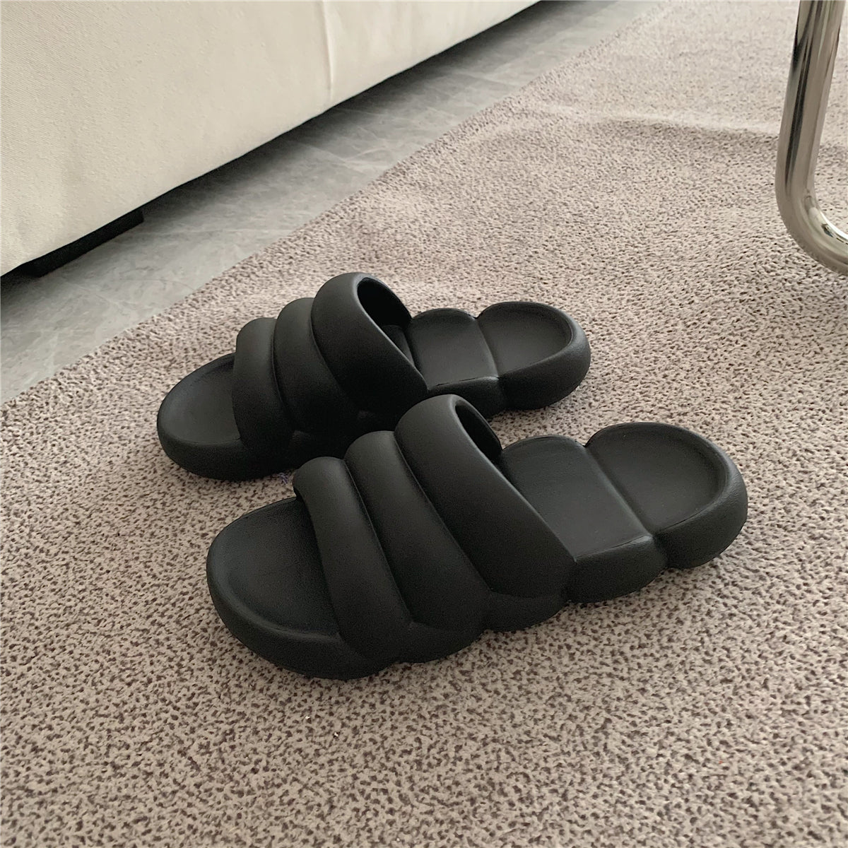 Solid Color Japanese Style Sandals And Slippers Non-slip Bath Bathroom Slippers - Dazpy