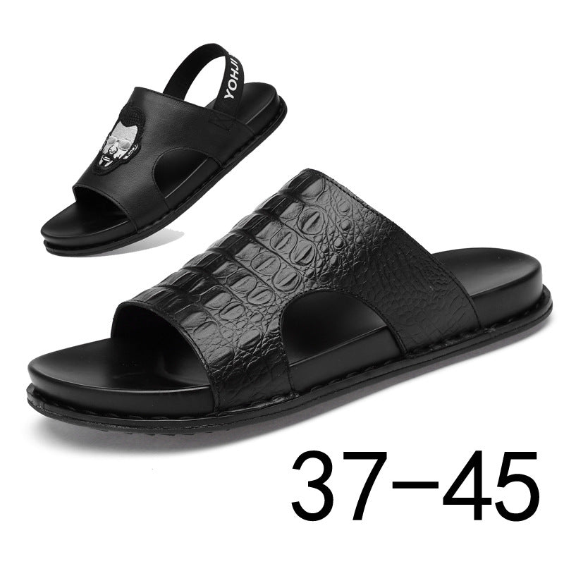 Men's Flip-flops Laminated Floral Sandals And Slippers - Dazpy