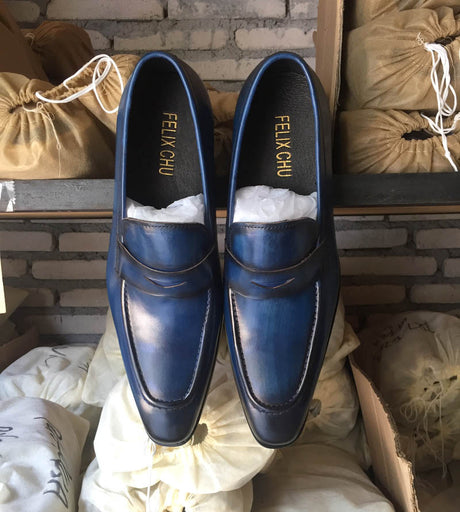 The First Layer Of Cowhide Men's Shoes Handmade Business High-end - Dazpy