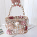 Pearl flower handbag - Dazpy