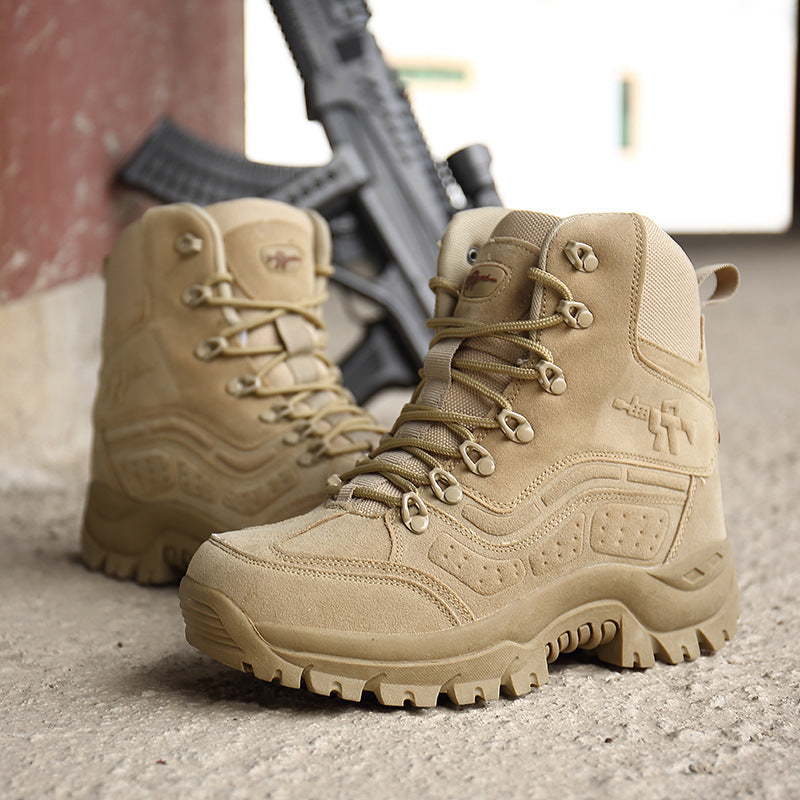 Large size high top outdoor military boots - Dazpy