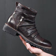 Cowboy boots leather boots high top Martin boots - Dazpy