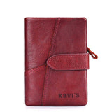 KAVIS Genuine Leather Women Wallet Female Long Clutch Lady Walet Portomonee Rfid Luxury Brand Money Bag Magic Zipper Coin Purse - Dazpy