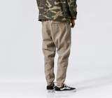 Men'S Casual Pants Solid Color Fashion Cropped Trousers