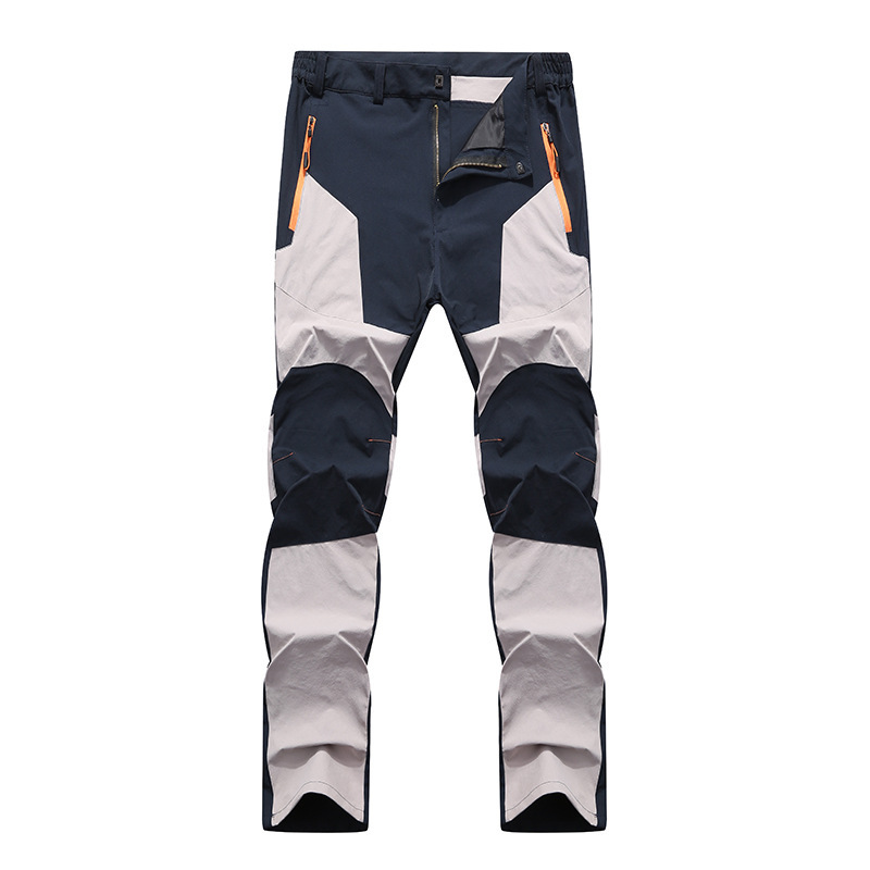 Stretch Trousers Men'S Windproof Waterproof Wear-Resistant Pants Stitching Hiking Pants